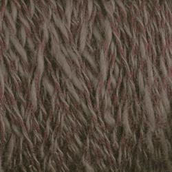 Close-up image of a three-ply yarn, showcasing the intricate texture and fibers. The yarn features a blend of gray with subtle hints of brown, resulting in a soft and muted color palette. The interwoven fibers exhibit a slightly fuzzy appearance, reminiscent of Halcyon Yarn's Block Island Blend | Mini-cone.