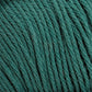 Close-up image of Brown Sheep's Cotton Fine yarn in teal. The yarn threads, tightly wound together, display a soft texture and consistent color. The fibers are slightly fluffy, perfect for weaving projects or machine knitters seeking high-quality material.