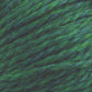 Close-up image of green and blue strands of Cascade Eco and Cascade Eco Plus Wool Yarn by Cascade Yarns, tightly twisted together, showcasing the texture and subtle variations in color. The fibers appear soft and slightly fuzzy, creating an intricate pattern of intertwining hues. This eco-friendly yarn is perfect for felted knitting projects.