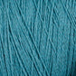 A close-up view of intertwined strands of Homestead 8/2 Cotton Yarn by Supreme Corp, tightly wound together in a vibrant turquoise hue. The texture appears soft and slightly fuzzy, making it ideal for knitting or crocheting projects.