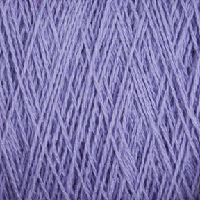 Close-up of lilac-colored Homestead 8/2 Cotton Yarn | Large Cone by Supreme Corp, with multiple strands intricately woven together. The texture appears soft with a slightly fuzzy surface, showcasing the fine threads and the uniform, tight pattern of the weave. The machine-washable yarn fills the entire frame.