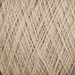 A close-up image of a ball of Homestead 8/2 Cotton Yarn | Large Cone from Supreme Corp. The yarn fibers are intricately wound and crisscrossed, showcasing a detailed texture and natural color. The image highlights the softness and fine strands, making it ideal for weaving projects.