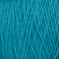 Close-up of a spool of Homestead 8/2 Cotton Yarn in bright blue from Supreme Corp. The fibers are tightly wound together, showcasing the texture and detail of the strands. The vibrant color and intricate pattern of this machine-washable weaving yarn create a visually appealing and textured appearance, ideal for any project.