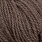 Close-up of Halcyon Yarn's Victorian 2-Ply Wool Yarn in brown, showing detailed texture and intertwined strands. The sport weight yarn appears thick and cozy, with a slightly fuzzy surface. The image captures the fine fibers and consistent twist, indicative of high-quality, handcraft-friendly material ideal for hand knitting.