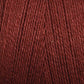 Close-up of a ball of Maurice Brassard's 8/2 Tencel Yarn | Tube in dark red, with tightly wound strands, showcasing its texture and color. The yarn appears smooth and evenly spun, perfect for weaving projects or knitting accessories, indicating it is made from high-quality Tencel yarn.