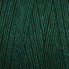 A close-up of Maurice Brassard's 8/2 Tencel Yarn | Tube in dark green, tightly wound to reveal its detailed texture and strands. The fibers look soft and subtly glossy, making them ideal for knitting or crocheting. The rich, uniform color exudes a deep, earthy tone perfect for weaving projects.