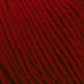 Close-up of tightly-wound, dark red Cascade 220 Superwash Wool Yarn by Cascade Yarns, showing detailed texture and fibers. The strands are consistently twisted and parallel, showcasing the beautiful stitch definition of this 100% merino wool.