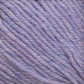 Close-up image of twisted lavender and light blue Cascade 220 Superwash Wool Yarn from Cascade Yarns. The fibers are tightly spun, creating a soft and fuzzy texture. The colors blend seamlessly, creating a soothing pastel appearance ideal for knitting or crocheting with beautiful stitch definition.