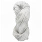 A twisted skein of Cumulus Cotton by Juniper Moon Farm, a product from Knitting Fever/Euro Yarns, is displayed against a plain white background. The soft, durable yarn appears thick, suggesting it's made from a natural cotton fiber.