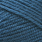 Close-up view of Plymouth Encore Worsted Yarn from Plymouth Yarn Co. in a rich teal blue, wound into a ball. The texture is detailed, showcasing tightly twisted fibers with a slight fuzziness. This soft and thick worsted weight yarn appears perfect for knitting or crocheting, offering an affordable option that is also machine washable.