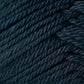 Close-up image of tightly wound dark blue yarn from Jo Sharp Classic DK Wool by Kingfisher Yarn & Fibre, showcasing the texture and individual strands of the fibers. This wool appears thick and soft with a slightly glossy finish. The image captures the intricate details of the weave and slight variations in color, highlighting its versatile DK gauge.