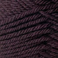 Close-up image of tightly wound, dark brown yarn. The texture of Kingfisher Yarn & Fibre's premium grade Jo Sharp Classic DK Wool is clearly visible, demonstrating the individual strands and the slight variations in color within the fibers. This versatile DK gauge yarn is arranged in a diagonal layering pattern.