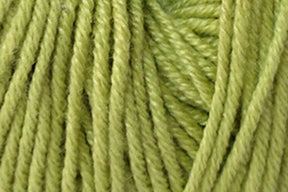 Close-up image of green yarn strands tightly wound together, showing the texture and twists of the fiber. The yarn, Jo Sharp Mulberry Silk Georgette Yarn by Kingfisher Yarn & Fibre, appears to be a soft, light green color, perfect for knitting or crocheting heirloom items.