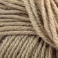 Close-up image of beige yarn strands wound together, showcasing the texture and twist of the extrafine Merino wool fibers from Jo Sharp Mulberry Silk Georgette Yarn by Kingfisher Yarn & Fibre.