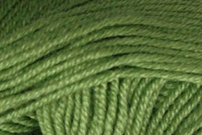 A close-up image of Jo Sharp Mulberry Silk Georgette Yarn by Kingfisher Yarn & Fibre. The yarn strands are neatly wound together, showcasing a smooth and consistent texture reminiscent of heirloom items. The shade of green is vibrant and uniform throughout the yarn bundle.