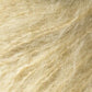 Close-up image of a ball of Jo Sharp Rare Comfort Kid Mohair from Kingfisher Yarn & Fibre, showcasing its soft and fuzzy light beige texture with individual fibers visible—perfect for crafting those airy sweaters that offer exceptional comfort.