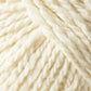 Close-up image of Jo Sharp Silkroad Aran Tweed by Kingfisher Yarn & Fibre, showcasing a ball of luxurious, cream-colored yarn with a soft, slightly fuzzy texture. The strands are twisted together, creating a chunky, cozy appearance with rich tweed highlights.