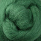 Close-up of Ashford Handicrafts Limited Corriedale New Zealand Wool Fiber to Spin and Felt, tightly wound in a circular pattern, showcasing its soft and fluffy texture perfect for felting.