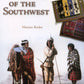 The cover of "Weaving of the Southwest" by Marian Rodee, features a painting of three Indigenous people in traditional attire and a photograph displaying intricate Navajo weavings. It is published by Schiffer Publishing Co. as part of their Book for Collectors series.