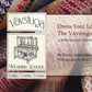 Book cover titled "Dress Your Loom the Vävstuga Way" by Becky Ashenden, featuring a woven textile pattern background, the logo of Vavstuga LLC Weaving School, and the tagline "Tradition • Creativity • Technique." This bench-side photo guide includes photographs by Ernie Conover.