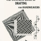 Cover of "The Complete Book of Drafting" by Madelyn van der Hoogt, a weaving book published under the Glimakra brand. The cover showcases two black and white weaving drafts alongside a decorative weaving pattern on the right-hand side, ideal for enthusiasts of unit weaves.