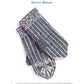 PieceWork Presents: 4 Glorious Mittens to Knit – eBook printed copy by Long Thread Media includes a pair of Rococo Mittens, characterized by intricate patterns featuring vertical stripes and swirls in shades of blue and white that blend traditional motifs with modern elegance.