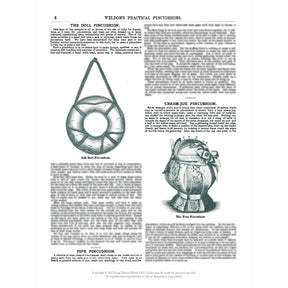 A page scanned from the eBook "Weldon's Practical Pincushions: How to Make Pincushions for Bazaars and Decorative Purposes" by Long Thread Media, showcasing illustrations and descriptions of three different pincushion designs: a life-belts pincushion, a cream-jug pincushion, and a pipe pincushion. The text provides detailed information on the materials needed and methods used to create each design.