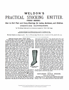 Weldon's Practical Stocking Knitter, Third & Fourth Series eBook (Printed version)