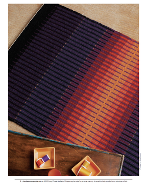 Handwoven Presents: Boundweave Projects, Weft-Faced Weaving For Beautiful Rugs, Handwoven eBook Printed