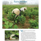 A magazine page titled "A Day in the Life of a Lao Silk Farm Worker" showcases a photo of an individual donning a hat and laboring in a verdant silk farm field. The accompanying text provides insights into the traditional practices and intricate process of silk farming in Laos. This beautiful snapshot is featured alongside information about Long Thread Media's product, *Sensational Silk: Weave, Knit, Crochet, and Embroider with One of Nature’s Luxuries - eBook Printed Copy*.