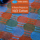 Cover of a weaving magazine from Long Thread Media titled "Best of Handwoven Yarn Series: A Dozen Projects in 10/2 Pearl Cotton eBook (Printed version)." Features a fabric with a geometric pattern in blue, green, and red hues. The text also mentions "New! Yarn Series" in a highlighted section.