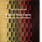 Cover of the book "Weaver's Study Course" by Else Regensteiner, published by Schiffer Publishing Co. The design showcases a woven fabric with a gradient pattern that transitions through various colors, from beige on the left to dark red and green on the right. The intricate weaving patterns inspire creativity.