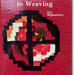 Book cover for "Geometric Designs in Weaving" by Else Regensteiner, published by Schiffer Publishing Co. The red cover showcases a tapestry weaving pattern in black, brown, white, and red geometric designs. The title is displayed in white at the top, with the author's name in smaller white text below it.