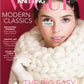 The cover of Vogue Knitting Holiday 2016, published by Soho Publishing, showcases a woman adorned in a chunky white knit scarf. Prominent articles include topics on modern classics, enchanted evenings, graphic art, and a special feature titled "The Big Easy: Fast, Fun & Fabulous!