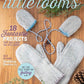 Cover of the Winter/Holiday 2023 issue of "Easy Weaving with Little Looms" by Long Thread Media, showcasing knitted mittens connected by a braided string on a wooden background adorned with greenery. Headline highlights include "18 Fantastic Projects," in-depth coverage on fulling, and a special focus on pin loom creations.