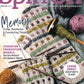 The cover of Spin Off Winter 2023 by Long Thread Media showcases vibrant yarn balls, a checkered knit piece made from Targhee wool, and knitting needles. The headlines highlight topics such as yarn spinning, Canadian production wheels, and inventive projects using scrap mitts.