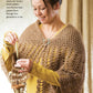 A woman wearing a handmade shawl from Long Thread Media's "Spin-Off Presents: 7 Handspun Shawls to Knit, Crochet, and Weave - eBook Printed Copy" works with a drop spindle and wool. Text in the image reads, "Regina Rooney shares her family's shawl pattern, one that has been passed down through four generations so far." The shawl features an intricate, lace-like pattern.