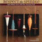 The book cover for "Respect the Spindle" by Abby Franquemont, published by Ingram Content, showcases six unique hand spindles with partially spun yarn in an array of colors against a textured brown fabric background. The subtitle, "Spin Infinite Yarns with One Amazing Tool," invites readers to explore DIY crafts and spinning techniques.