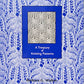 A blue book cover titled "A Treasury of Knitting Patterns" by Barbara G. Walker, published by Schoolhouse Press, featuring a central square with a sample Knit-Purl Combination inside it. The background displays intricate knitted designs in white and shades of blue, highlighting Lace and Color Change Patterns throughout.