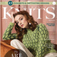 A woman with red hair, dressed in a green knit sweater, is captured in a thoughtful pose on the cover of Golden Peak Media's Interweave Knits Spring 2022 edition. This Art Nouveau-inspired issue showcases 13 exquisite designs by a renowned Colorwork Designer and includes articles on knitting and fine art.