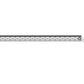 The Leclerc Looms 24" Metal Lease Stick is a straight, metallic tool featuring evenly spaced measurement markings along its length. This lease stick, ideal for weaving on a table loom, has small circular holes at each end, likely for hanging or securing purposes. It is showcased against a plain white background.