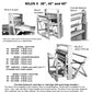 An informational image showcasing various configurations of the Leclerc Nilus II 8-Shaft Floor Loom by Leclerc Looms, including widths of 36", 45", and 60". Configurations displayed are the 4S Jack Loom, 8S Jack Loom, and a 4 Shaft Counterbalance Loom. The corresponding order numbers for each model are listed alongside contact details.