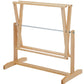 Experience the Schacht 18 Yd Warping Reel - Horizontal by Schacht Spindle Co., a wooden art easel with an adjustable frame and a sturdy base, akin to a horizontal warping mill. This versatile easel features a horizontal bar, which may provide extra support or hold your canvas in place. Its simple and functional design makes it ideal for supporting various sizes of canvases or drawing boards.