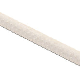 A white, cylindrical Paper Quill from Glimakra, resembling a weaving bobbin, is displayed against a plain background. Its textured surface is adorned with small bumps or raised dots, giving it a rough and tactile finish. The quill maintains a straight and uniform thickness throughout.