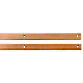 Two Ashford Lease Sticks for Table Loom, each from Ashford Handicrafts Limited, both with a rectangular cross-section and featuring three equally spaced holes along their length, are positioned parallel to each other against a white background.