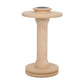 The Ashford Hi-speed Double-Drive Bobbin from Ashford Handicrafts Limited is crafted with a round base and top, made for holding thread or yarn. It has a light beige color and is designed with a smooth finish.