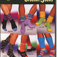 A cover image of a crochet pattern book titled "Learn to Crochet Socks," published by How 2 Books and authored by Kathy Wesley. The cover showcases six photos of different sock designs in an array of colors and styles, all modeled on feet. These crocheted socks, made with sport weight yarn, feature stripes, ruffles, and unique patterns.