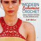 Cover of the book "Modern Bohemian Crochet" by Ingram Content, showcasing a person with red hair wearing a red and yellow crocheted top. The subtitle reads "Unique Crochet Stitches for Free-Spirited Style" by Beth Nielsen. The background is white with delicate floral designs, perfectly highlighting stylish projects in boho style.