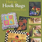 The cover of the book "How to Hook Rugs" by Schiffer Publishing Co. and authored by Christine Brault showcases a vibrant quilted pillow displaying the word "LOVE," along with images depicting hands working on various hooked projects, an assortment of yarn and tools, and completed rugs featuring colorful floral patterns, animals, and a checkerboard design.