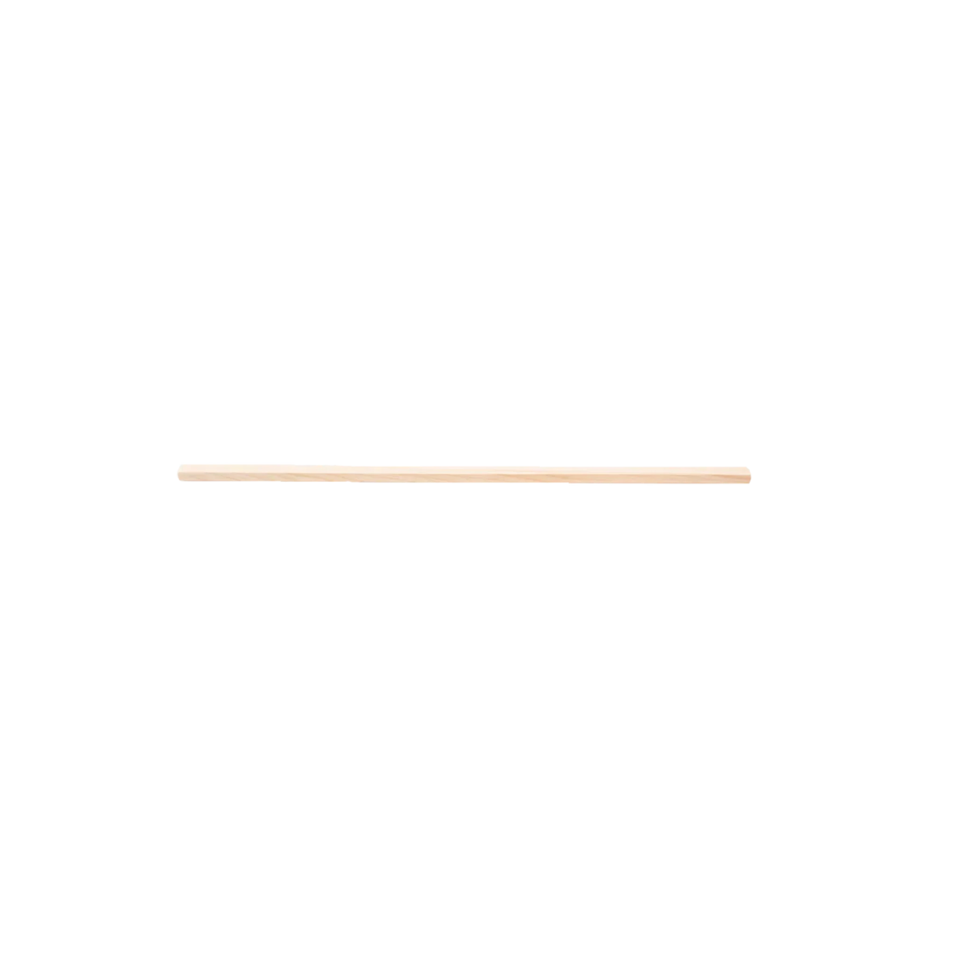 A Schacht Apron Bar Floor Loom by Schacht Spindle Co., a uniformly cylindrical and light-colored wooden stick, is displayed against a plain white background. The stick appears smooth and straight, ideal as replacement apron bars for Schacht looms or for craft projects requiring structural support.